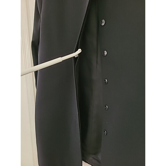 Vtg I.magnin Suit SIZE 8 Blazer & Skirt Black year round wool Career lined 2PC - Picture 5 of 13